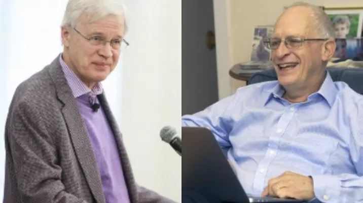 Bengt Holmstrom y Oliver Hart. (Vía: AFP)