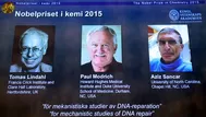 Nobel de Química para tres científicos por su trabajo sobre reparación del ADN