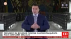 Noboa propone castración química para violadores en Ecuador