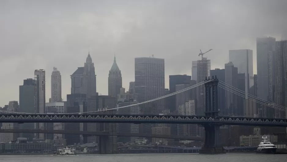 Manhattan visto de Brooklyn, Nueva York. Foto: AFP