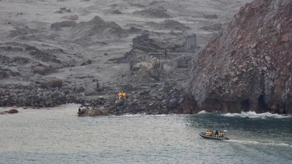 Nueva Zelanda: Aumentan a 18 los muertos por la erupción de volcán en White Island. Foto: EFE