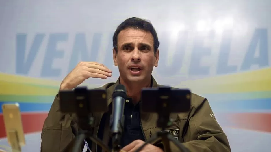 Henrique Capriles, gobernador de Miranda, en Venezuela. Foto: AFP