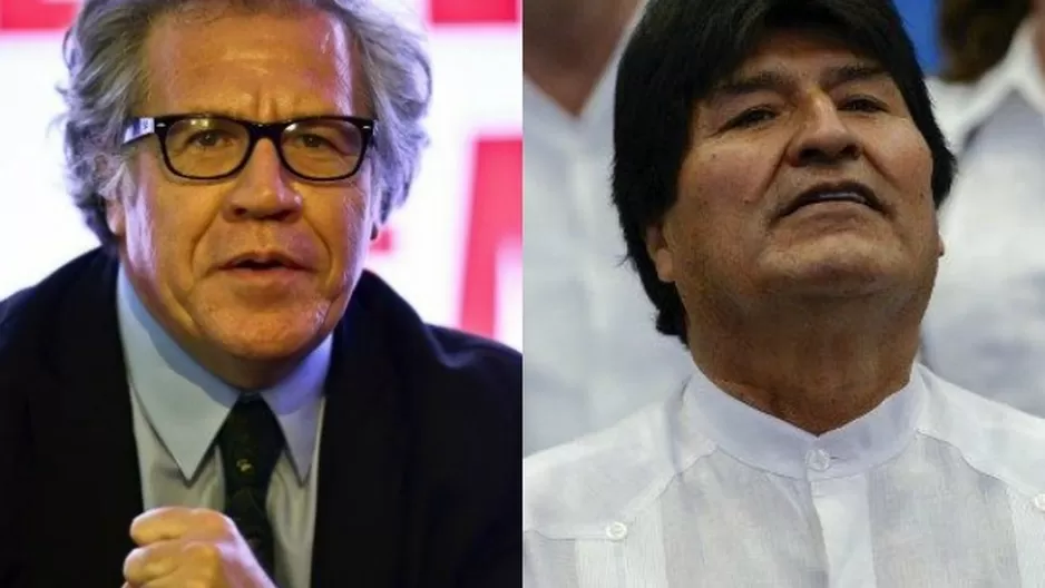 Luis Almagro y Evo Morales. (Vía: Twitter)