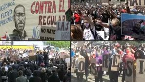 Ola de manifestaciones contra el racismo y por George Floyd sacuden el mundo. Foto: AFP