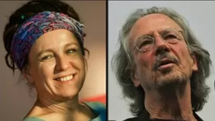 Olga Tokarczuk y Peter Handke ganan el Nobel de Literatura de 2018 y 2019, respectivamente. Foto: AFP/Video: Canal N