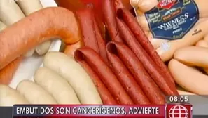  El estudio señala que el consumo de carne procesada podría causar cáncer colorrectal / Foto: captura América Noticias