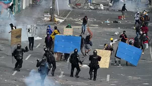 ONU condena el uso "excesivo" de la fuerza en las manifestaciones en Colombia. Foto: AFP