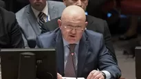 Vassily Nebenzia, embajador de Rusia ante la ONU. Foto: AFP