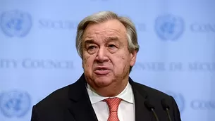 António Guterres, secretario general de la ONU. Foto: AFP