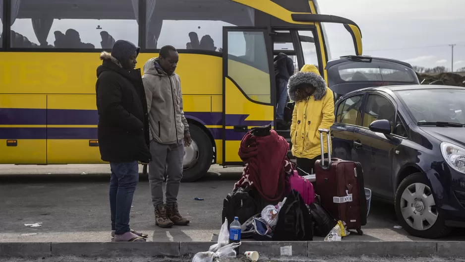 Refugiados ucranianos. Foto: AFP