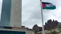 Bandera palestina en la ONU. (V&iacute;a: Twitter)