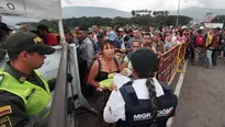 Masiva migración venezolana por crisis. Foto: AFP