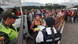 Masiva migración venezolana por crisis. Foto: AFP