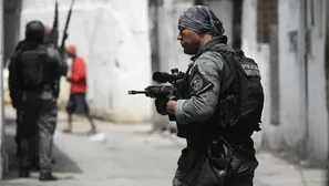 Operativo en favela. Foto: AFP