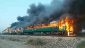 Pakistán: explosión en un tren deja al menos 73 muertos. Foto y video: AFP