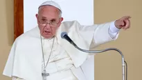 El papa Francisco hablando durante una reuni&oacute;n en la Plaza Vittorio en Turin. (V&iacute;a: AFP)