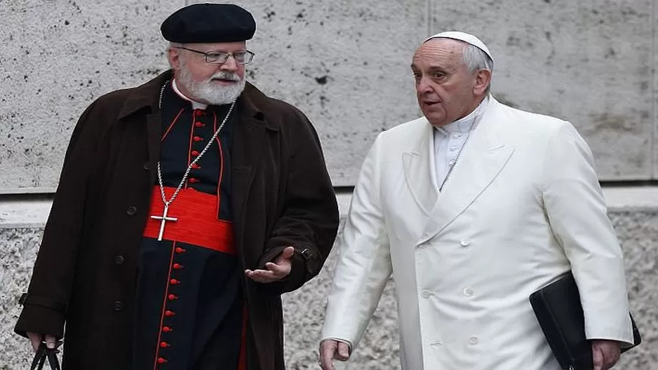 Sean O' Malley y papa Francisco. Foto: Difusión