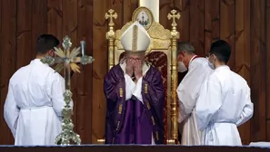 Papa Francisco en Irak. Foto: AFP