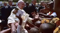 Papa Francisco fue recibido con cariño por centroafricanos. Foto: AFP