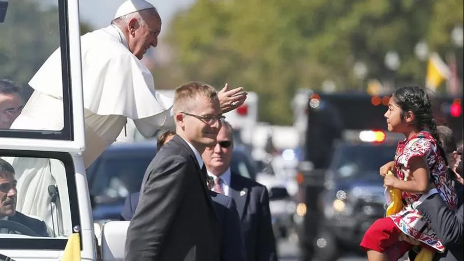 Papa Francisco y Cecilia Cruz. (V&iacute;a: BBC)