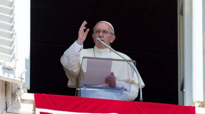 Papa Francisco durante el Ángelus dominical / Foto: Aci Prensa Papa Francisco durante el Ángelus dominical / Foto: Aci Prensa