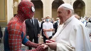 Papa Francisco recibe la inesperada visita de Spiderman en el Vaticano. Foto referencial: AFP / Video: El Mundo