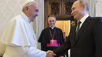 El papa Francisco y Vladimir Putin hablaron sobre la crisis en Venezuela, Siria y Ucrania. Foto: AFP/Video: AFP