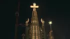 Papa León XIV bendice torre de Jesus de la Sagrada Familia