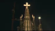 Papa León XIV bendice torre de Jesus de la Sagrada Familia