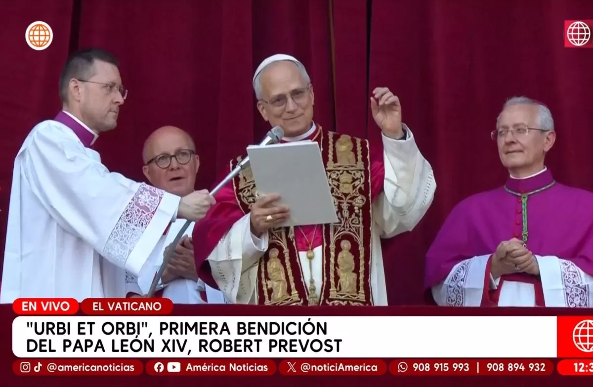 El papa León XIV le envió saludos al Perú en su primer discurso / Capturaaaaaaaa El papa León XIV le envió saludos al Perú en su primer discurso / Capturaaaaaaaa