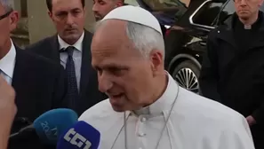 En declaraciones a la prensa, el papa León XIV se refirió a la posibilidad de viajar al Perú próximamente: "Es posible". Video: Canal N