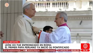 Papa León XIV inició su pontificado con misa ante 200 mil fieles. Foto: Vatican News / Video: América Noticias