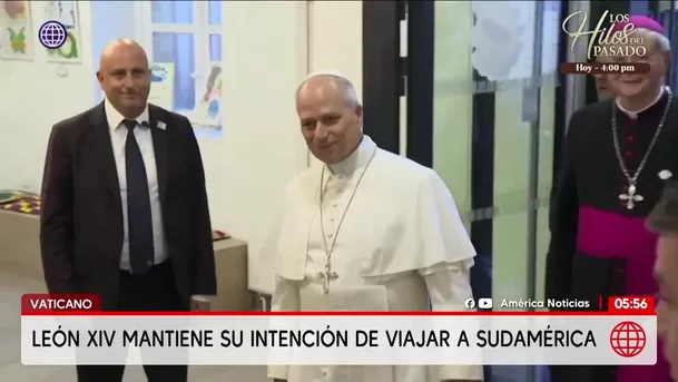 Papa León XIV mantiene su intención de viajar a Sudamérica. Foto: América Noticias Papa León XIV mantiene su intención de viajar a Sudamérica. Foto: América Noticias
