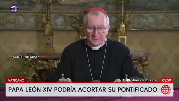 Papa León XIV podría acortar su pontificado. Foto: América Noticias Papa León XIV podría acortar su pontificado. Foto: América Noticias