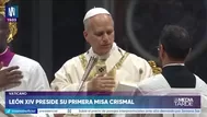 Papa León XIV presidió la Misa Crismal e inició el Triduo Pascual