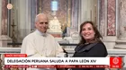 Papa León XIV recibió a Dina Boluarte antes de su entronización