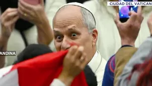 Papa León XIV se emociona al ver la bandera peruana. Video: Canal N