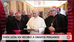 Papa León XIV se reúne con los 46 obispos del Perú en El Vaticano. Foto y video: América Noticias