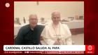 Papa León XIV tuvo emotivo encuentro con cardenal Carlos Castillo