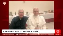 Emotivo encuentro entre el cardenal Carlos Castillo y el papa León XIV. Foto y video: América Noticias