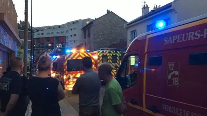 Ataque con bomba molotov en restaurante de París. Foto: Infobae Ataque con bomba molotov en restaurante de París. Foto: Infobae