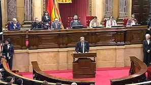 Parlamento catalán fracasa en investir presidente a Torra. Video: AFP