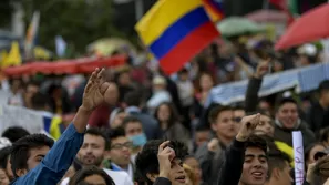 Paro impidió celebrar en Boyacá independencia de Colombia. Foto y video: Canal N/Andina