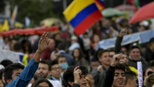 Paro impidió celebrar en Boyacá independencia de Colombia. Foto y video: Canal N/Andina