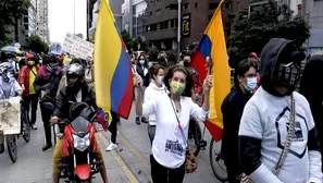 Colombia: Miles de manifestantes protestan contra el gobierno de Iván Duque. Foto referencial: AFP