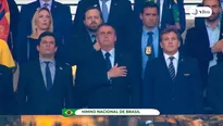 Jair Bolsonaro en la final de la Copa América 2019. Foto: América Noticias