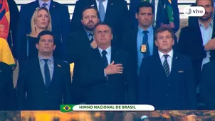 Jair Bolsonaro en la final de la Copa América 2019. Foto: América Noticias