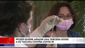 Pfizer y BioNTech estudian añadir una tercera dosis a su régimen de vacunas contra la COVID-19. América Noticias