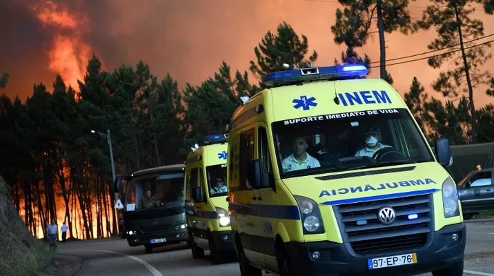 Incendio en Pedrógao Grande, Portugal. Foto: AFP Incendio en Pedrógao Grande, Portugal. Foto: AFP