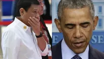 Rodrigo Duterte y Barack Obama (Vía: AFP)